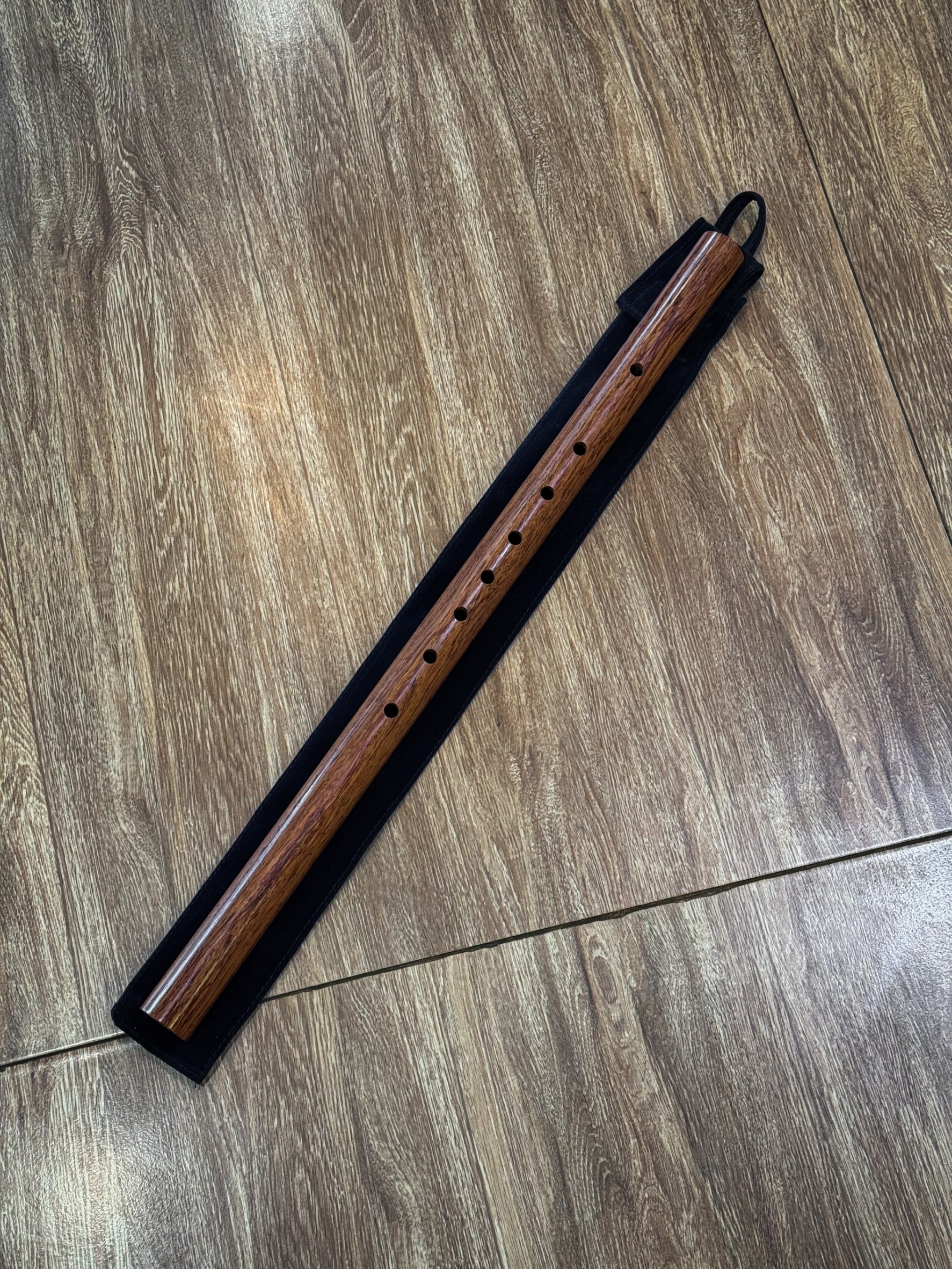 ขลุ่ยเพียงออ คีย์ Bb ไม้ชิงชัง คุณภาพดี พร้อม ถุงขลุ่ย กำมะหยี่ อย่างดี