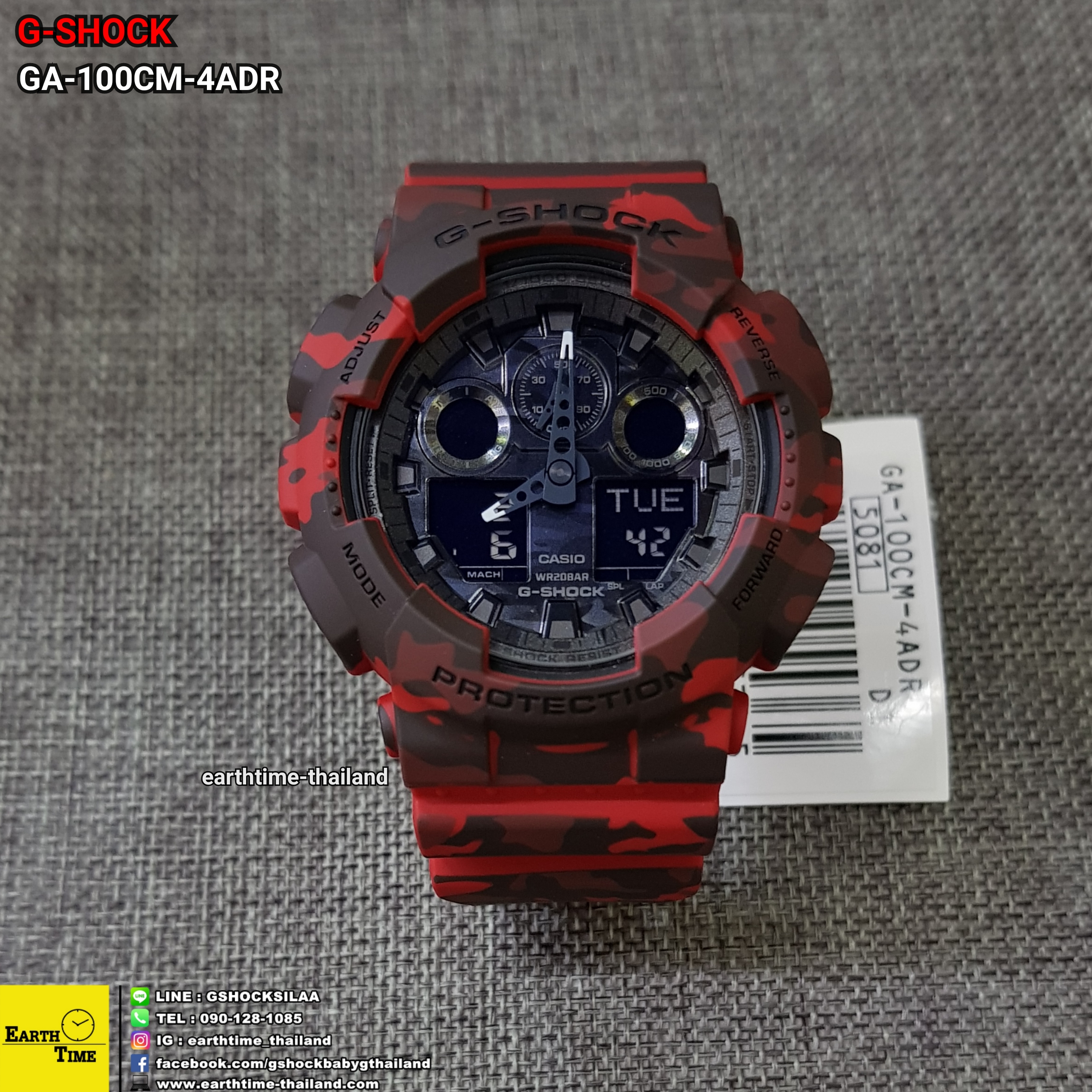 G-Shock ของใหม่แท้100% รับประกัน 1 ปี GA-100CM-4ADR