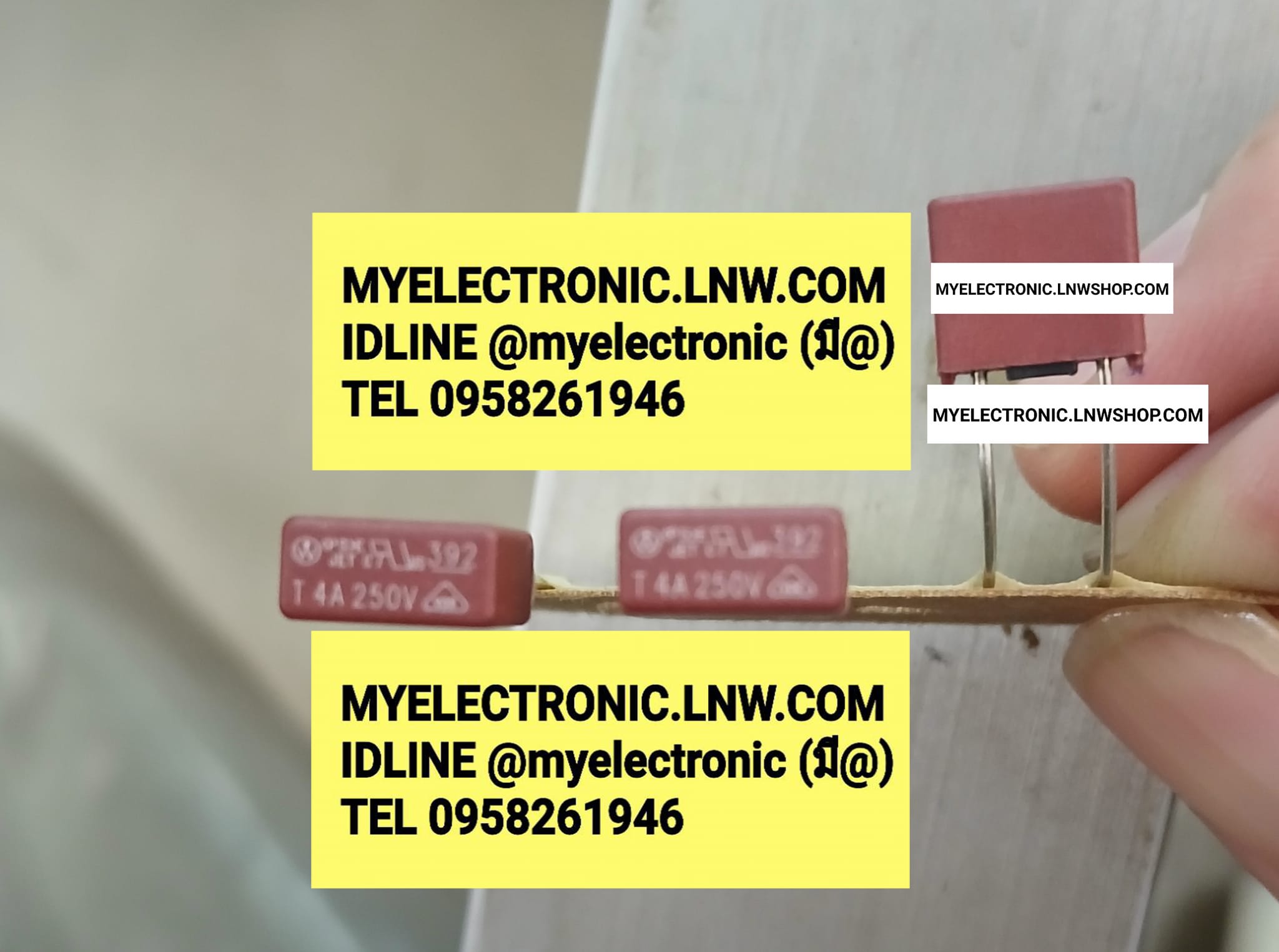 ขาย ฟิวส์T4A250V ฟิวส์ T4A250V FUSE T4A250V ไมโครฟิวส์ MICRO FUSE ทรงสี่เหลี่ยม สีดำคล้ำ สีน้ำตาล 2ขา ลงพื้น ลงบอร์ด ยี่ห้อ ราคา ตัวละ . . . . หน่วย บาท