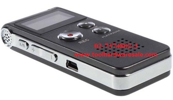 เครื่องบันทึกเสียง มีหน่วยความจำภายใน 8 GB ราคา500บาท สเป็คอาชีวศึกษา