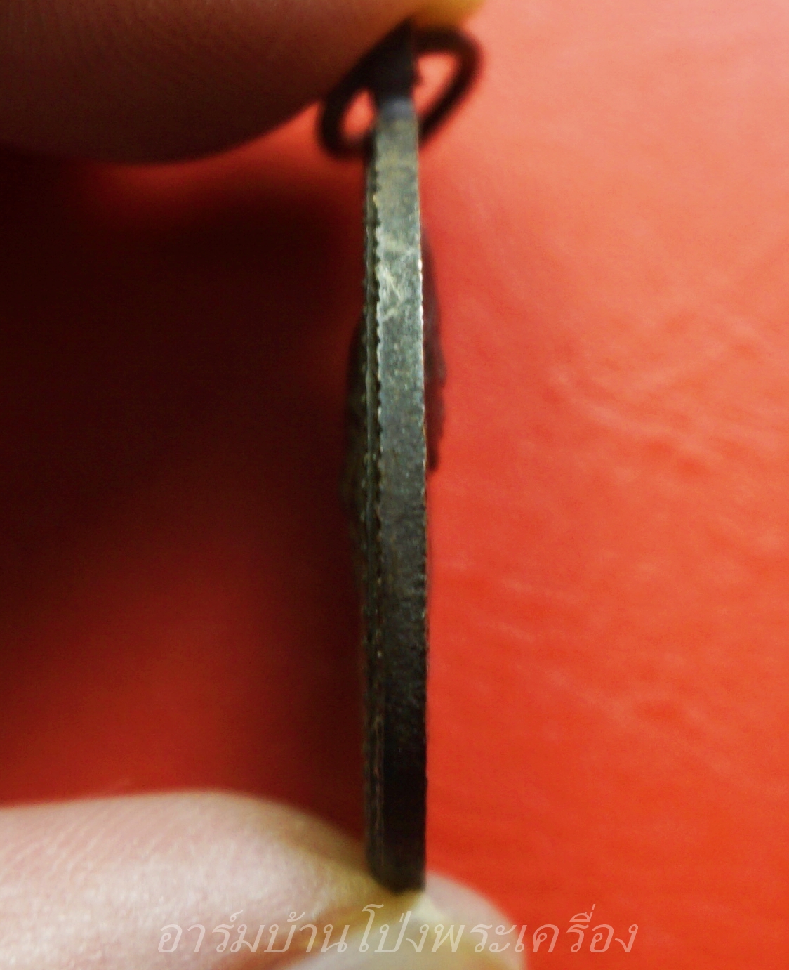 หลวงพ่อจาด หลังหลวงพ่อประเทือง วัดบางกระเบา จ.ปราจีนบุรี ปี๒๕๓๕ เนื้อทองแดงรมดำ(องค์ที่1)