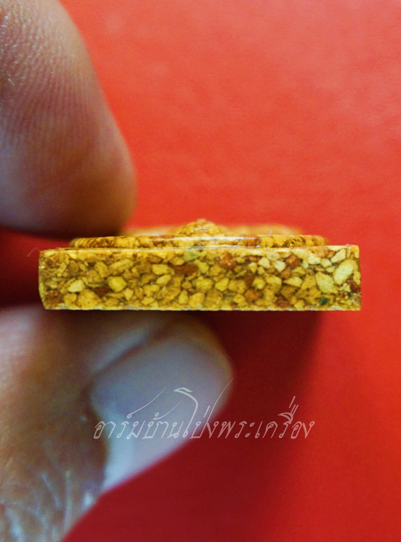 หลวงพ่อโสธร วัดโสธรวรารามวรวิหาร จ.ฉะเชิงเทรา สมเด็จ เนื้อกระเบื้องหลังคาโบสถ์(องค์ที่3)