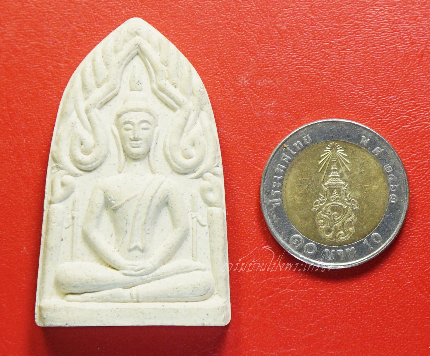 พระขุนแผน วัดบ้านทวน ที่รฤกสร้างศาลากลางน้ำ จ.กาญจนบุรี ปี๒๕๕๓ เนื้อผงขาว(องค์ที่2)