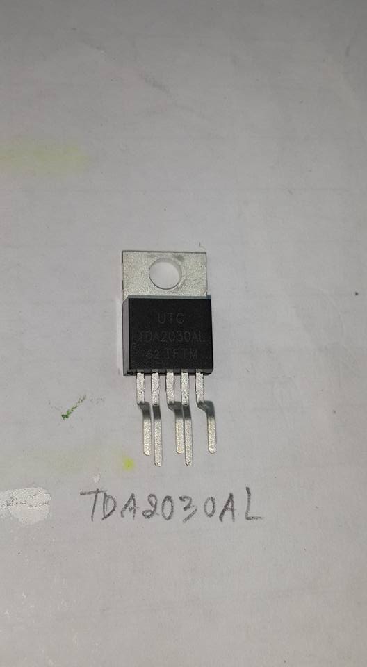 TDA2030ALไอซีเครื่องขยายเสียงHi-Fi IC 18Wและไดร์เวอร์ 35Wยี่ห้อUTCราคาตัวล่ะ