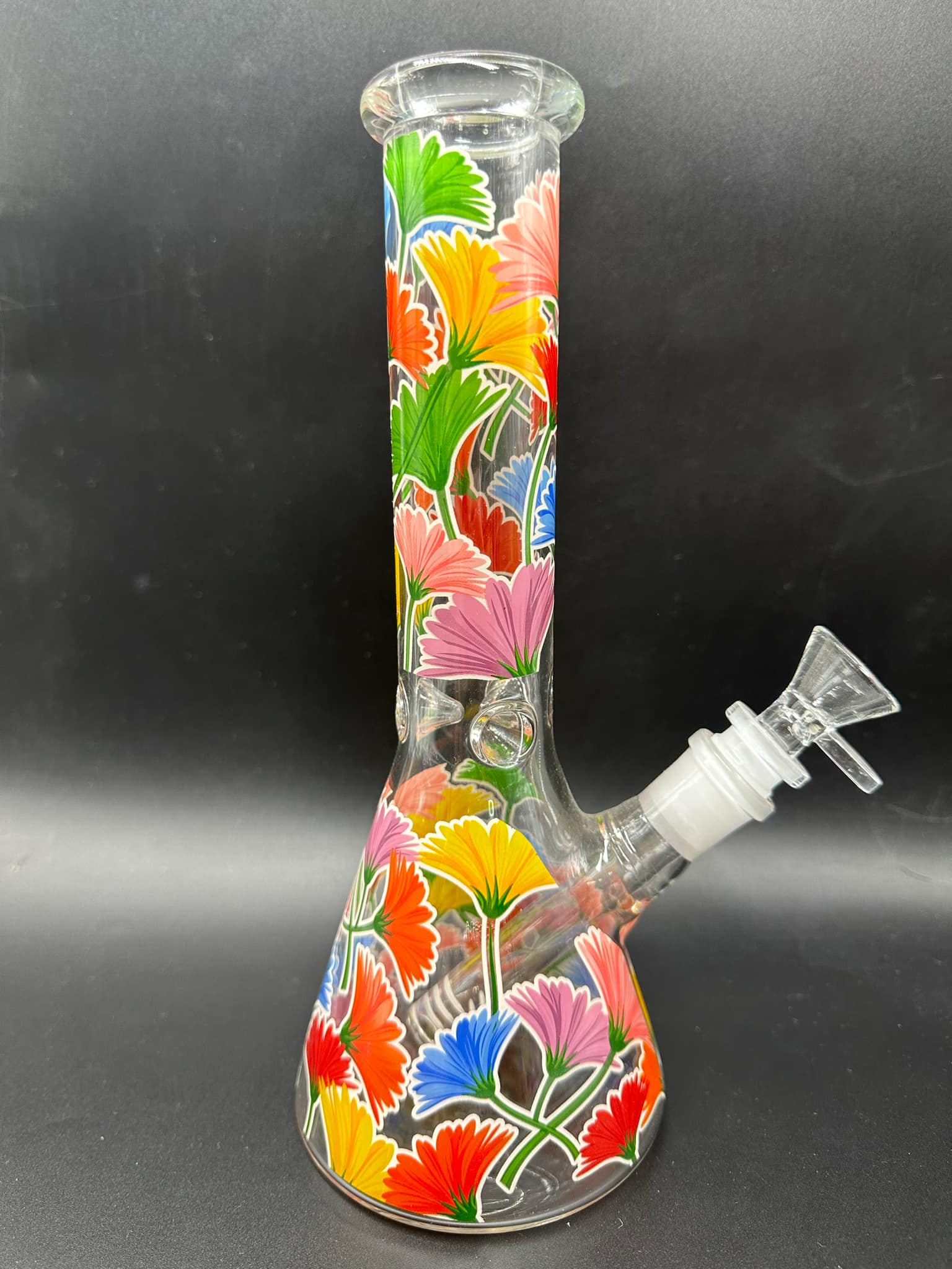 Flowers Glass Bong (25cm.)