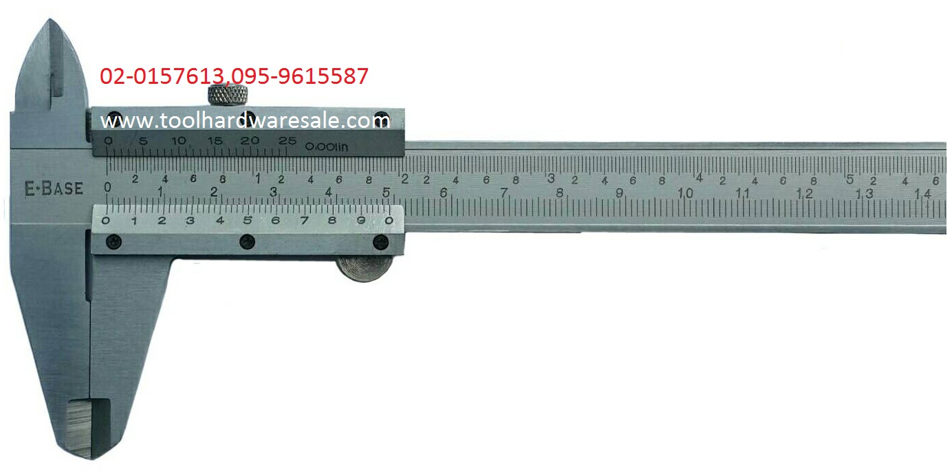 เวอร์เนียคาร์ลิปเปอร์ EBASE ขนาด 6นิ้ว ความละเอียด 0.02 ,1/1000 นิ้ว คุณภาพราคาส่ง390 บาท