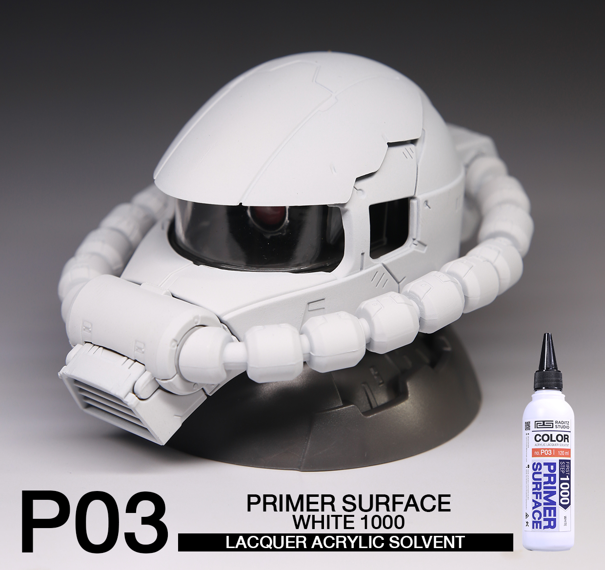 (RS-Raditz) Surfacer Primer P03 Surface Primer White 1000 120ml
