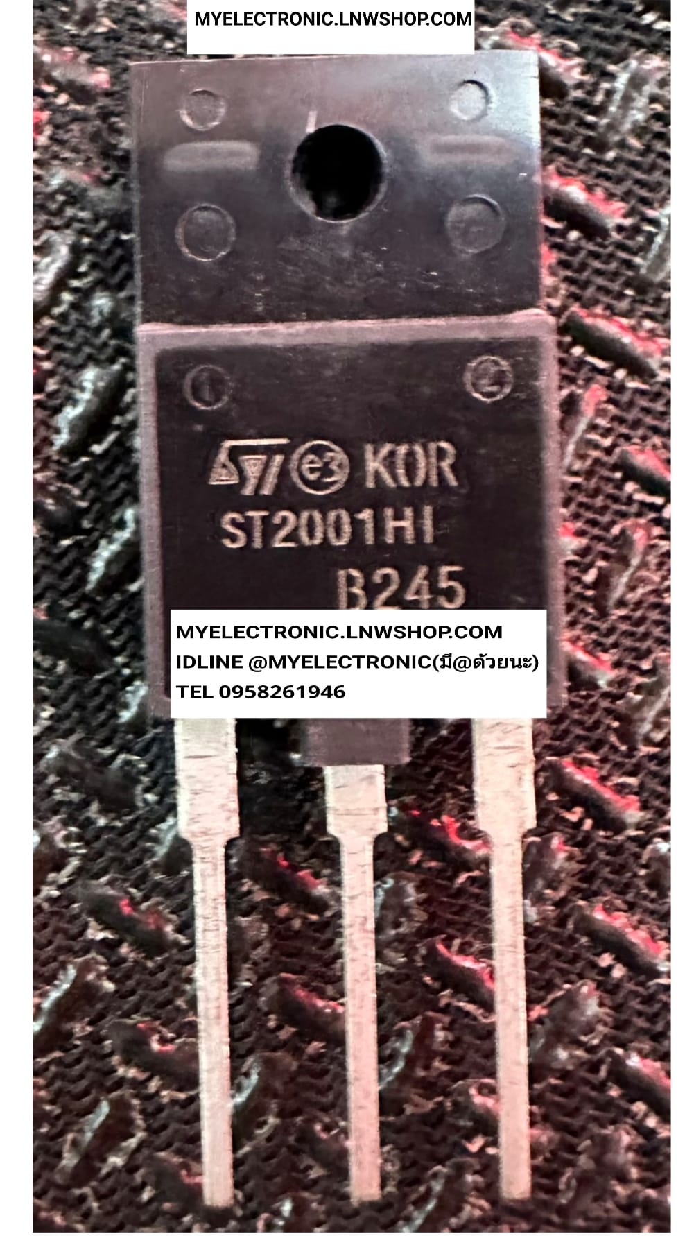ขาย ST2001HI KOR ตัวถังTO-3P หลังดำ ยี่ห้อ SGS ST-THOMSAN ทอมสัน ราคา ตัวละ . . . . . หน่วย บาท