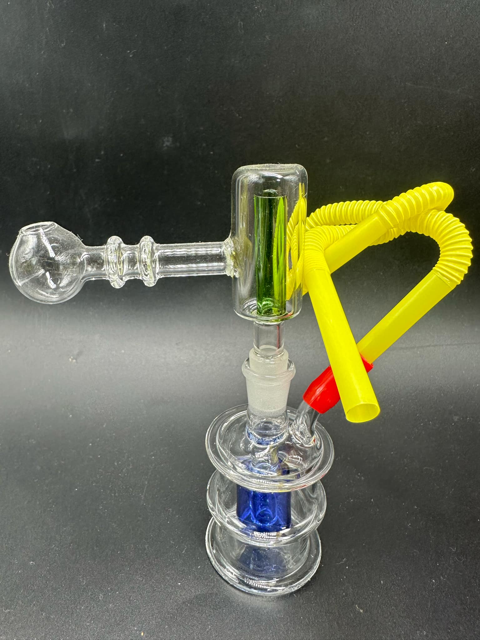 Glass Bong + Percolator T (8cm.)