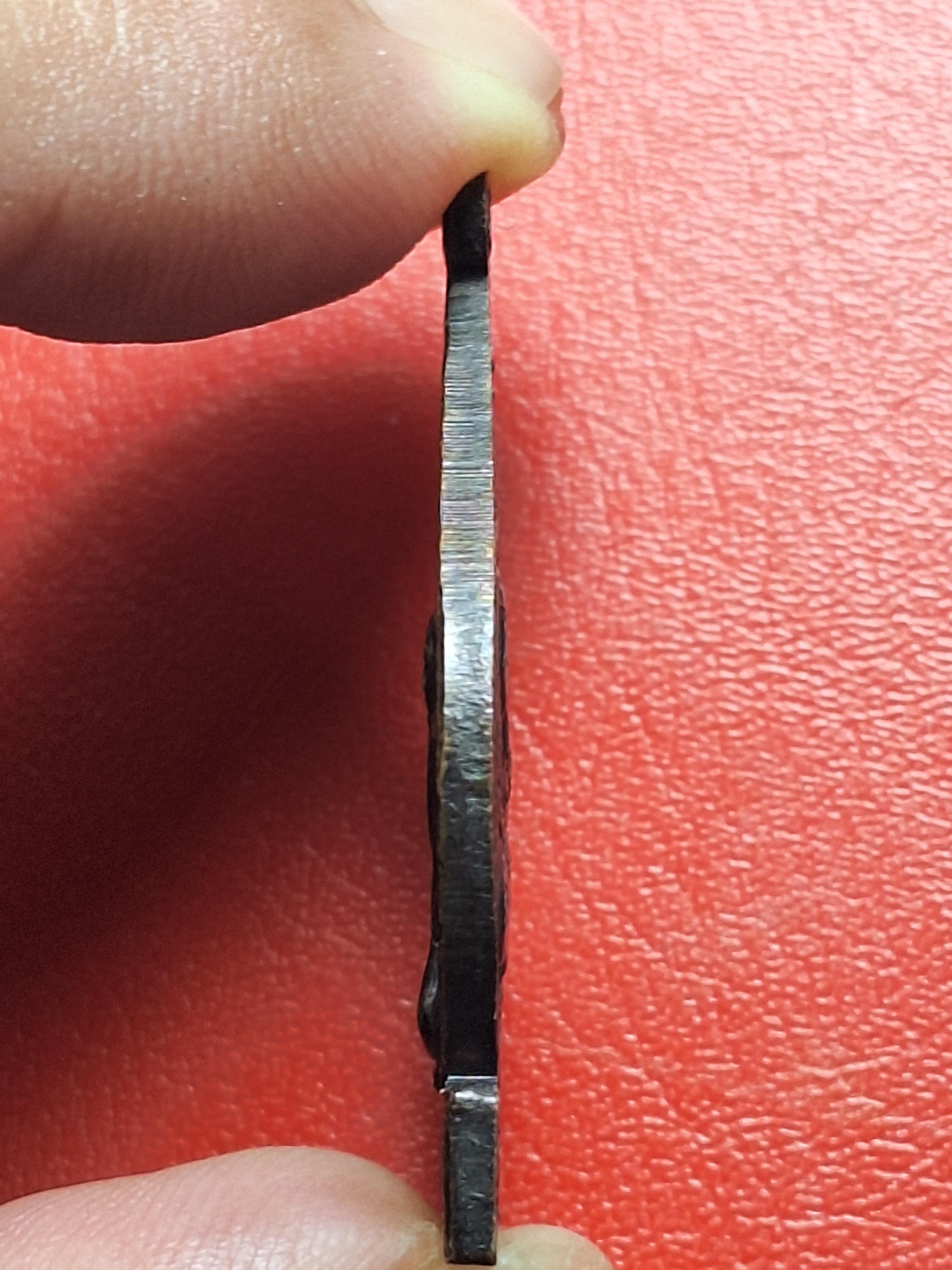 หลวงปู่หนู วัดทุ่งแหลม ศิษย์สร้างถวาย ในโอกาส หล่อรูปเหมือน ปี๒๕๓๑ เนื้อทองแดงรมดำ(องค์ที่2)