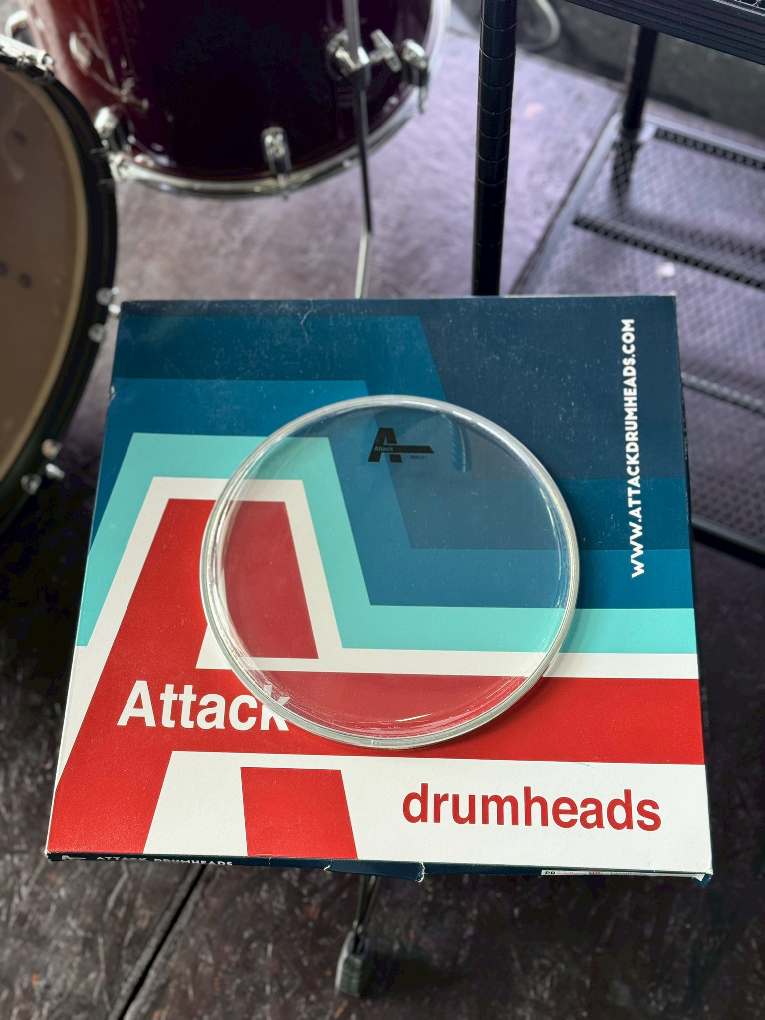 ชุดหนังกลอง Attack DHAROCKI 4-Pack 10 12 14C 16 ขนาด 10/12/14/16 หนังกลองชั้นเดียว หนา 10 มิล วัสดุพิเศษ Dynaflex 1แพ็ค4ใบ