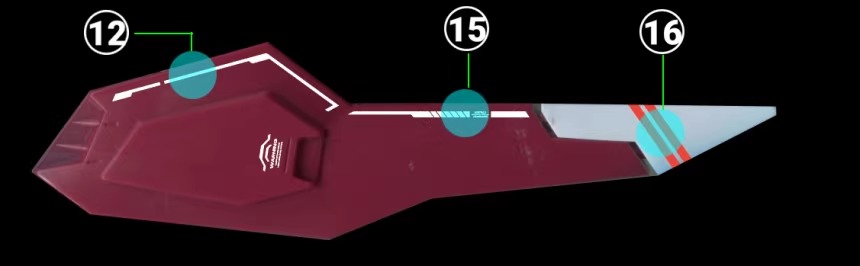 Water Decal 200 HG 1/144 HG 1/144 Gelgoog menace ยี่ห้อ Ghost Decal