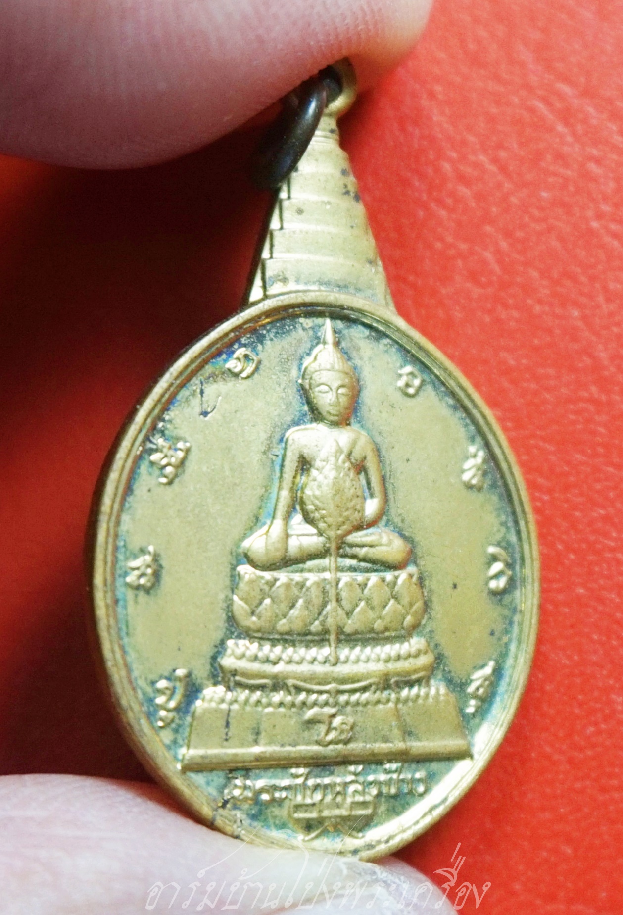 เหรียญพระชัยหลังช้าง สก. ปี 2530 พิธีใหญ่วัดพระแก้ว กะไหล่ทอง(องค์ที่1)