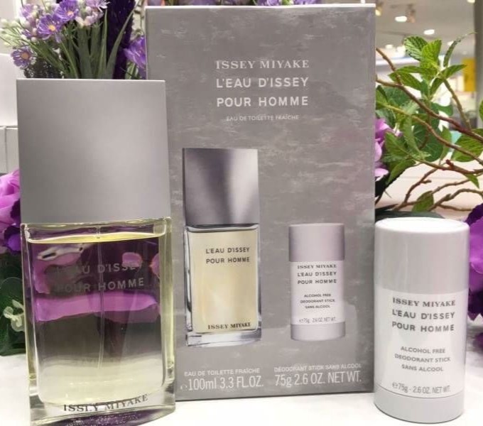Set Issey Miyake L'Eau D'Issey Pour Homme Fraiche EDT 100ml.+ Deo Stick น้ำหอม 100%