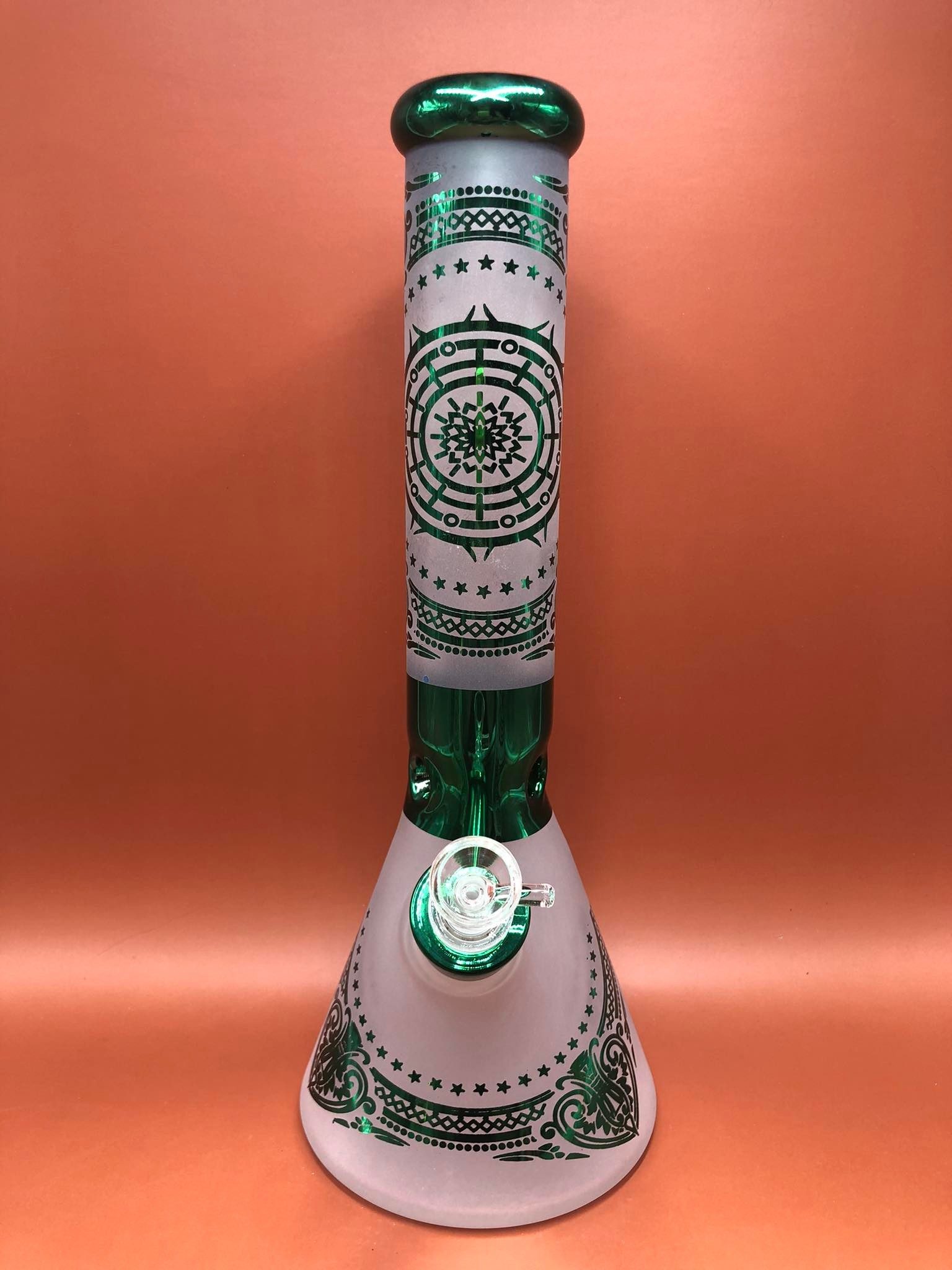 Sun Star Glass Bong (Green)