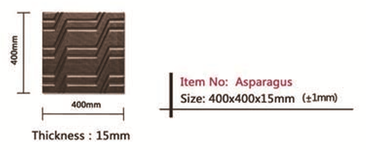 ผนัง 3 มิติ PU-Leather รุ่น Asparagus