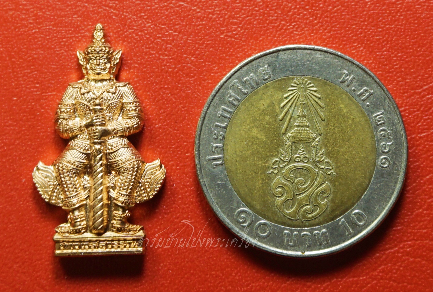 หลวงปู่แผ้ว ปวโร วัดรางหมัน เหรียญท้าวเวสสุวรรณ โค๊ต๙๙ ปี๒๕๖๕ เนื้อทองแดง(องค์ที่2)