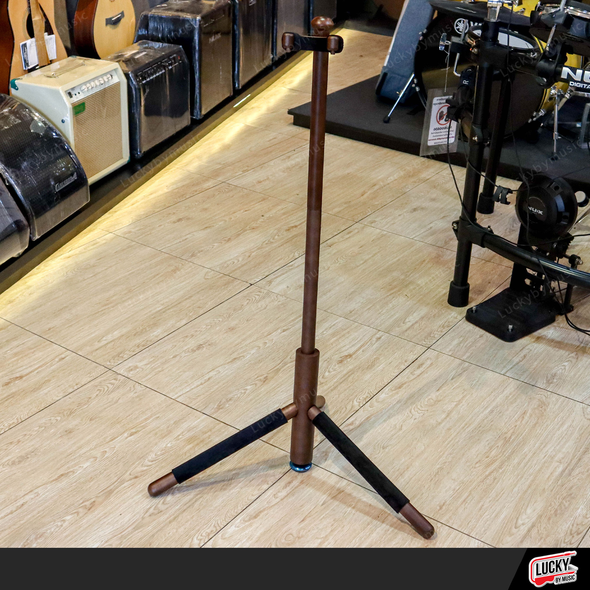 ขาตั้งกีตาร์ไม้ Eastrock ขาตั้งกีตาร์ ทำจากไม้ wooden hanging guitar stand สำหรับกีตาร์โปร่ง ไฟฟ้า เบส