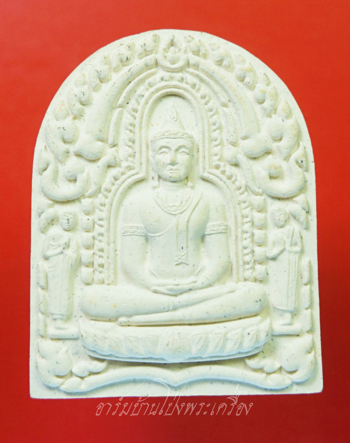 พระพุทธ วัดละมุด จ.นครปฐม เนื้อผงสีขาว(องค์ที่1)