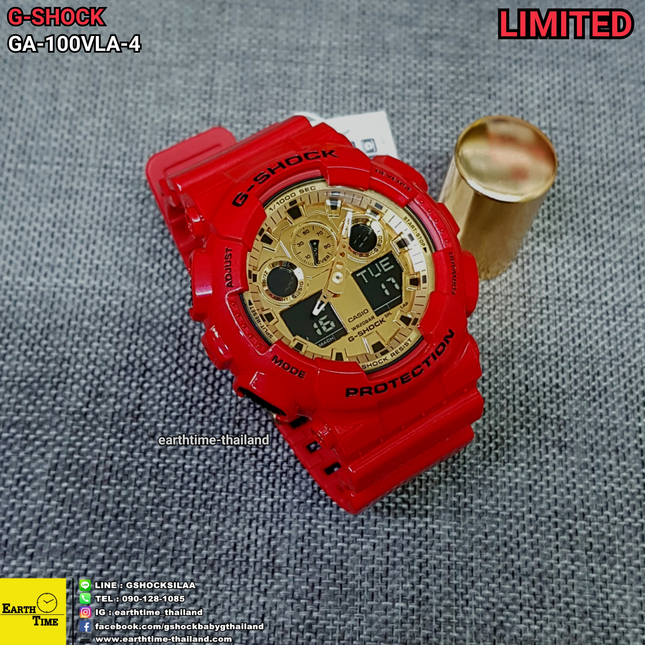 G-Shock Chinese New Year 2018 Limited ของใหม่แท้100% รับประกัน 1 ปี รุ่น GA-100VLA-4A