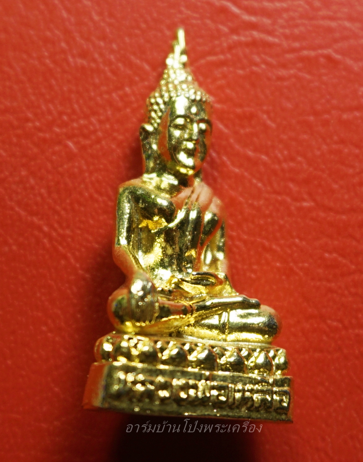 หลวงพ่อเหลือ วัดสร้อยทอง จ.นนทบุรี รูปหล่อ รุ่นสร้างศาลา เนื้อกะไหล่ทอง(องค์ที่1)