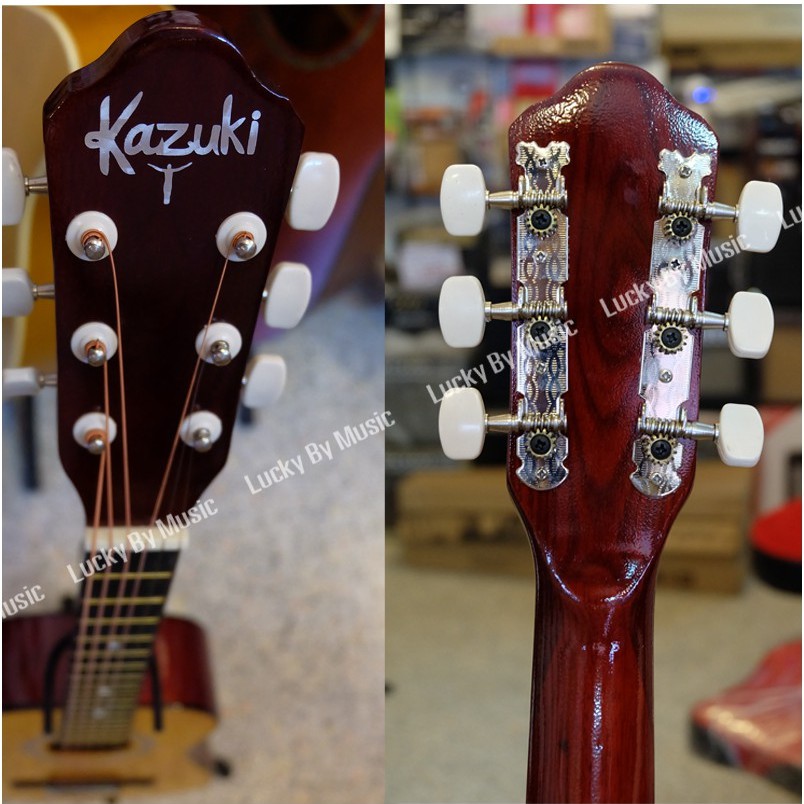 กีต้าร์โปร่ง Kazuki ขนาด 30 นิ้ว สีไม้คลาสสิค ขนาดพกพาสะดวก