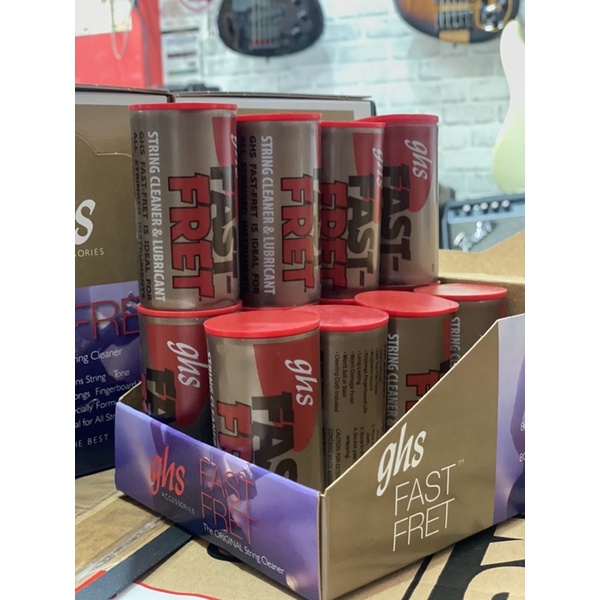 น้ำยาเช็ดสาย เช็ดสายกีต้าร์ สายเบส GHS Fast Fret USA. เคลือบกันสนิม