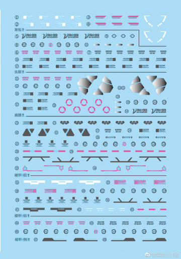 216 Water Decal 1/60 Nu Gundam Metal structure ยี่ห่อ X-Y model