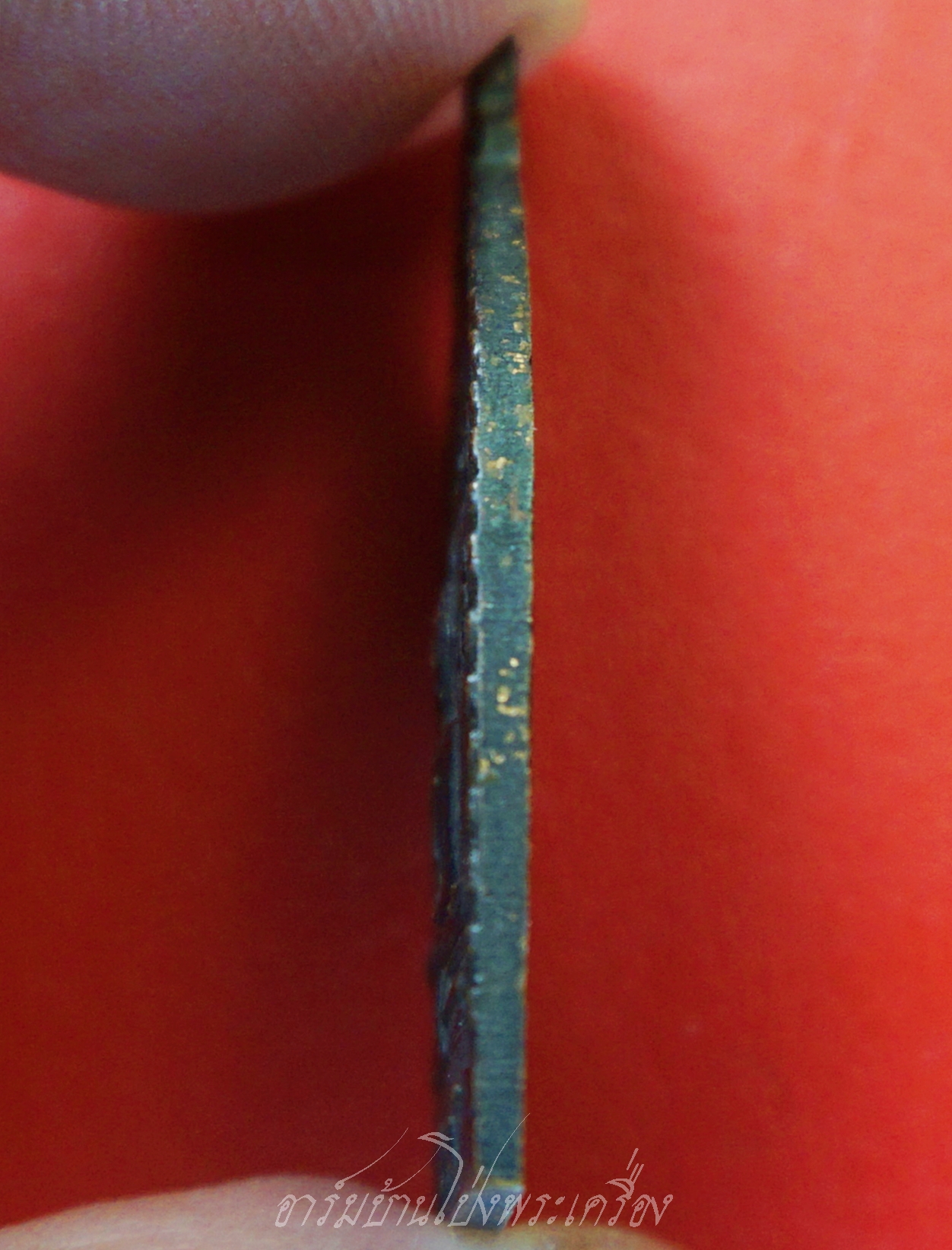 พระพุทธ สิทธิมงคล วัดบ้านร่อม จ.อยุธยา เนื้อทองแดงรมดำ(องค์ที่1)