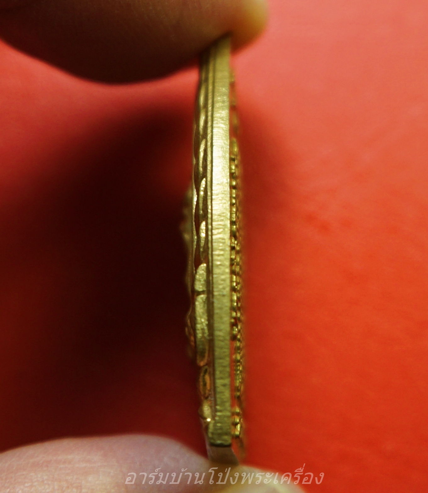 เจ้าสัว ปู่ฤาษีเศรษฐี อาจารย์แดง วัดป้อมรามัญ หลังยันต์ห้าแถว เนื้อฝาบาตร(องค์ที่1)