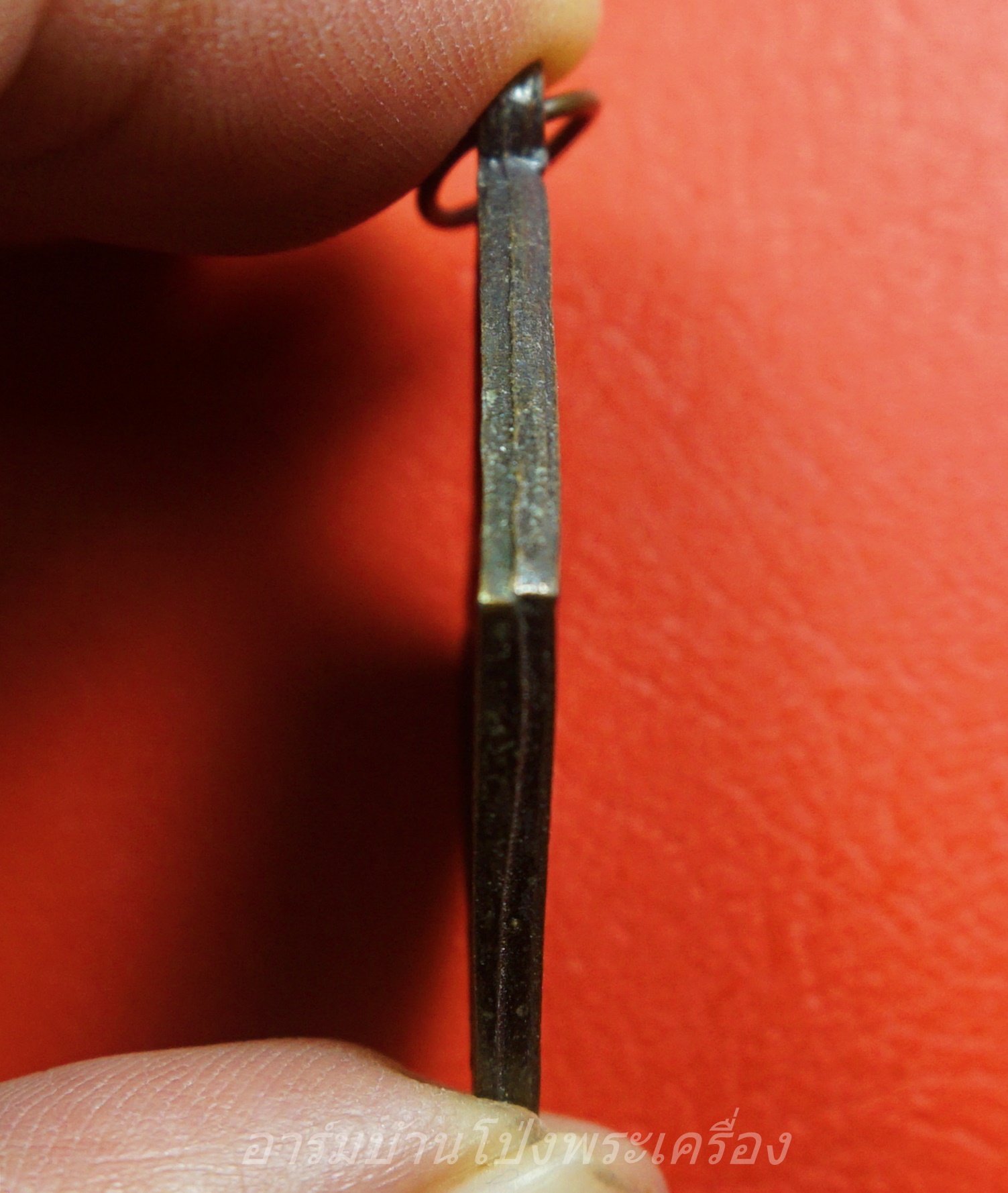 หลวงพ่อแป๊ะ วัดสว่างอารมณ์ เหรียญข้าวหลามตัด ยันต์นกสาริกา หลังยันต์เก้าแถว(องค์ที่1)