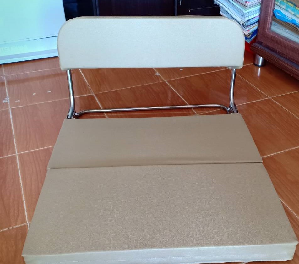 เก้าอี้พนักพิง นั่งสมาธิ สีครีม จัดโปรโมชั่นพิเศษ