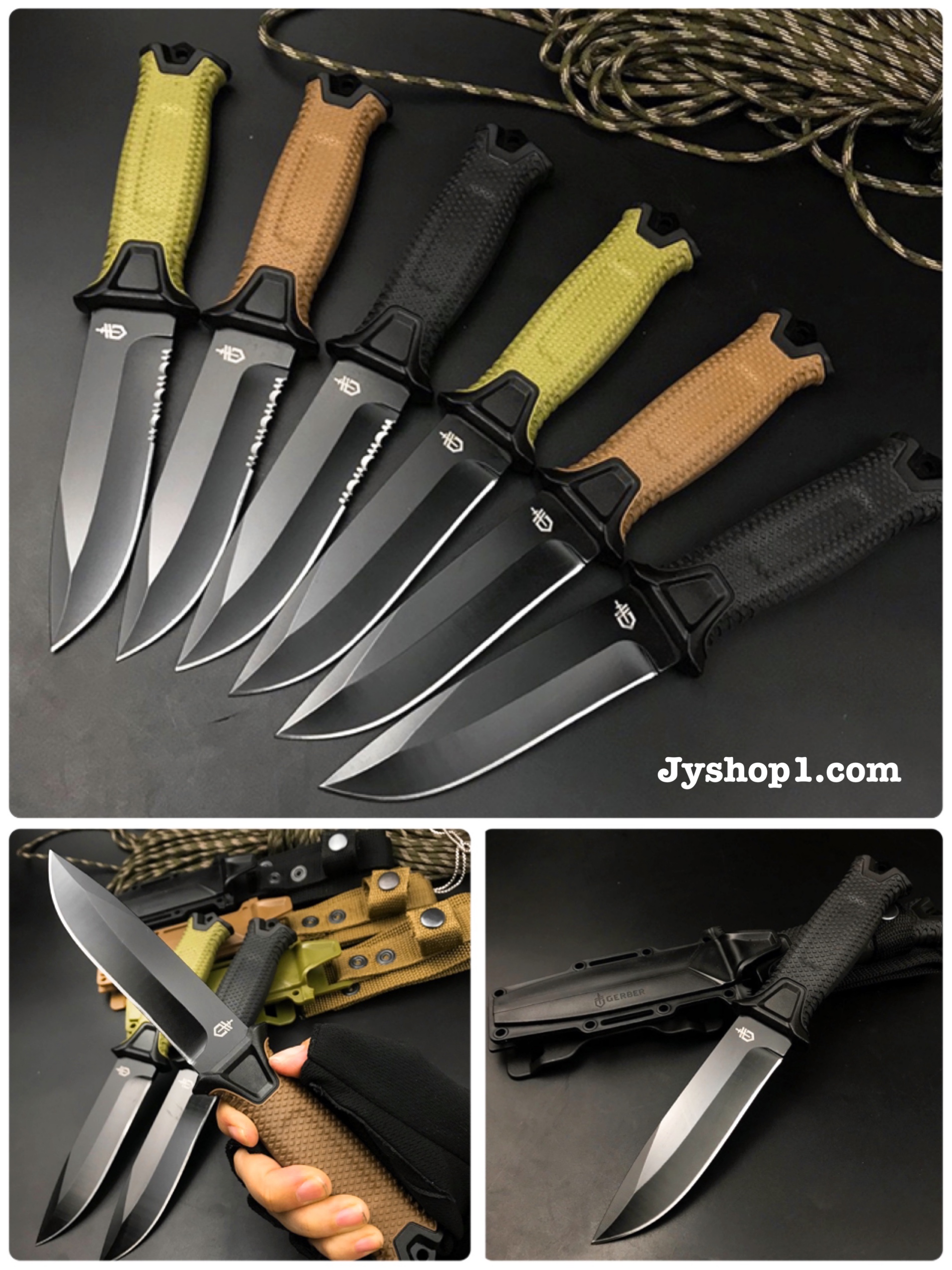 มีดเดินป่า มีดใบตาย Gerber Strongarm Fixed Blade