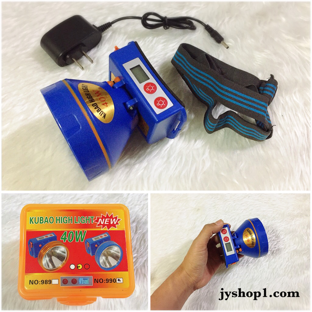 ไฟฉายคาดหัว ไฟฉาย 40W รุ่น 990 ไฟสีขาว