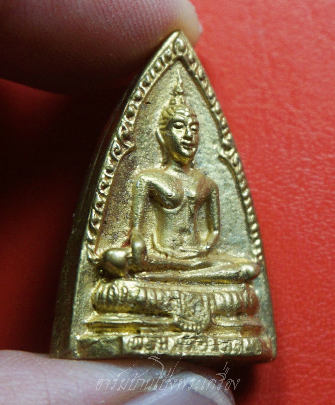 พระพุทธโคดม หลวงพ่อขอม วัดไผ่โรงวัว ปี๒๕๑๔ เหรียญหล่อ เนื้อฝาบาตร(องค์ที่1)