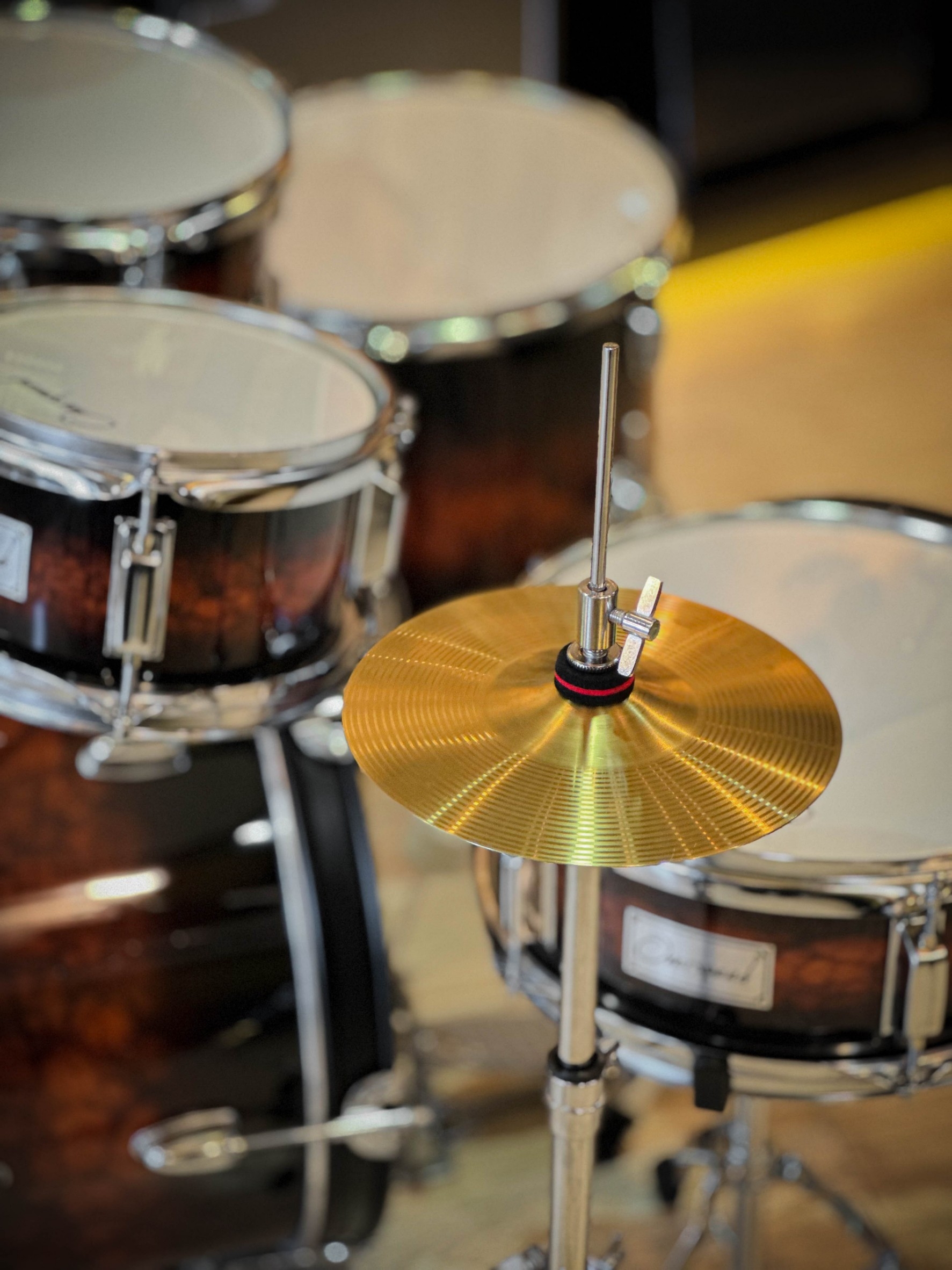 OVERSPEED กลองชุดเด็ก 5 ใบ สีไม้ JUNIOR DRUM SET กลองชุด พร้อมอุปกรณ์ครบชุด ฟรี ไม้กลอง ประแจกลอง