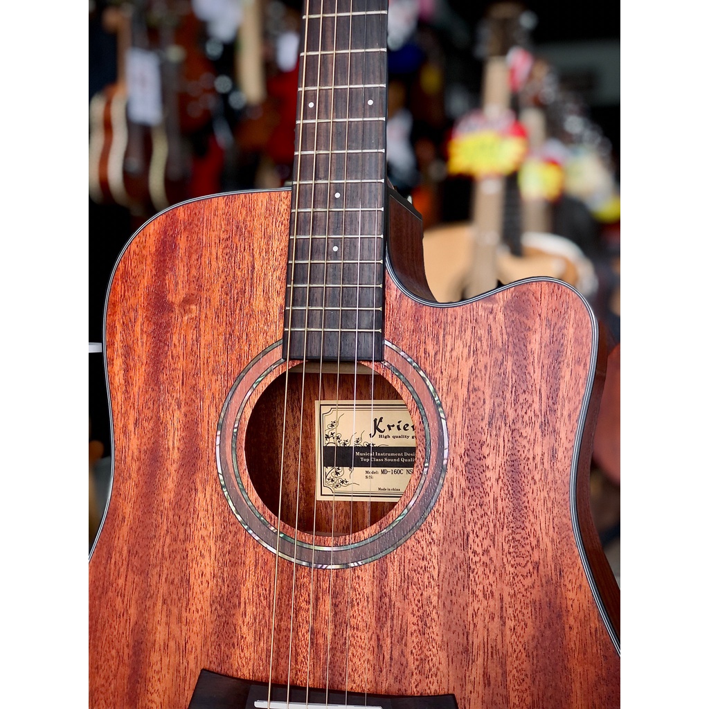 Kriens กีต้าร์โปร่ง รุ่น KD-160C ขนาด 41 นิ้ว สีไม้เข้ม