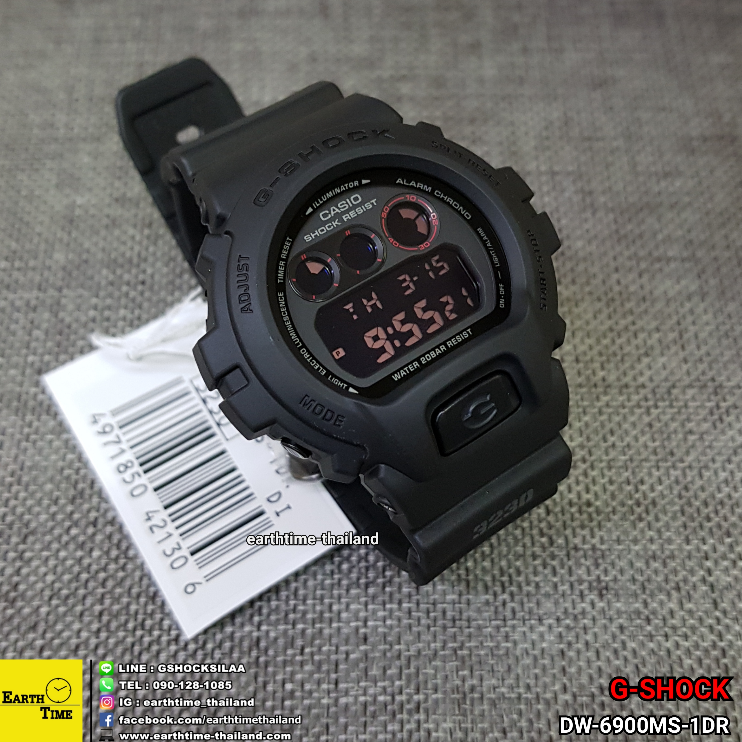 G-Shock ของใหม่แท้100% รับประกัน 1 ปี DW-6900MS-1DR