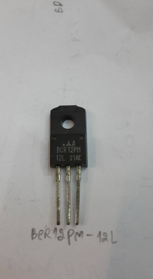 ขาย BCR12PM-12L ไตรแอค TRAICตัวถังTO-220F ยี่ห้อ มิซูบิชิ MISUBICHI TRIAC ไตรแอค หลังสีดำ BCR12PM ราคา ตัวละ . บาท