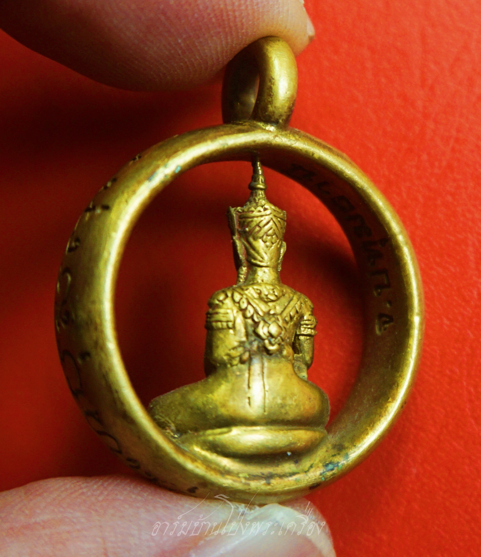 พระนฤมิตรรัตนชนะมาร หลวงพ่อทองกลึง วัดเจดีย์หอย เนื้อทองเหลือง(องค์ที่1)