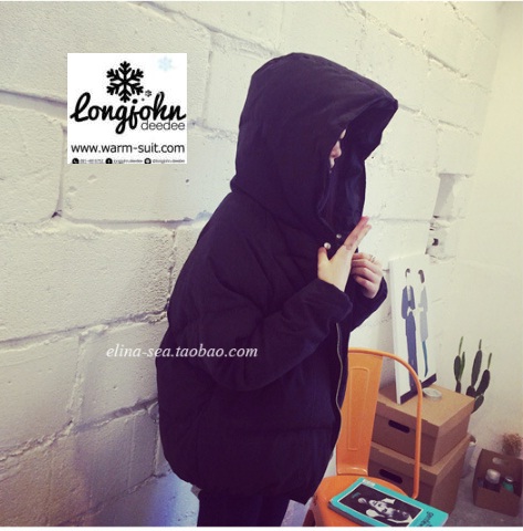 เสื้อโค้ทแขนยาว(ฮูด) บุด้านในผสม กันหนาว บุ #1
