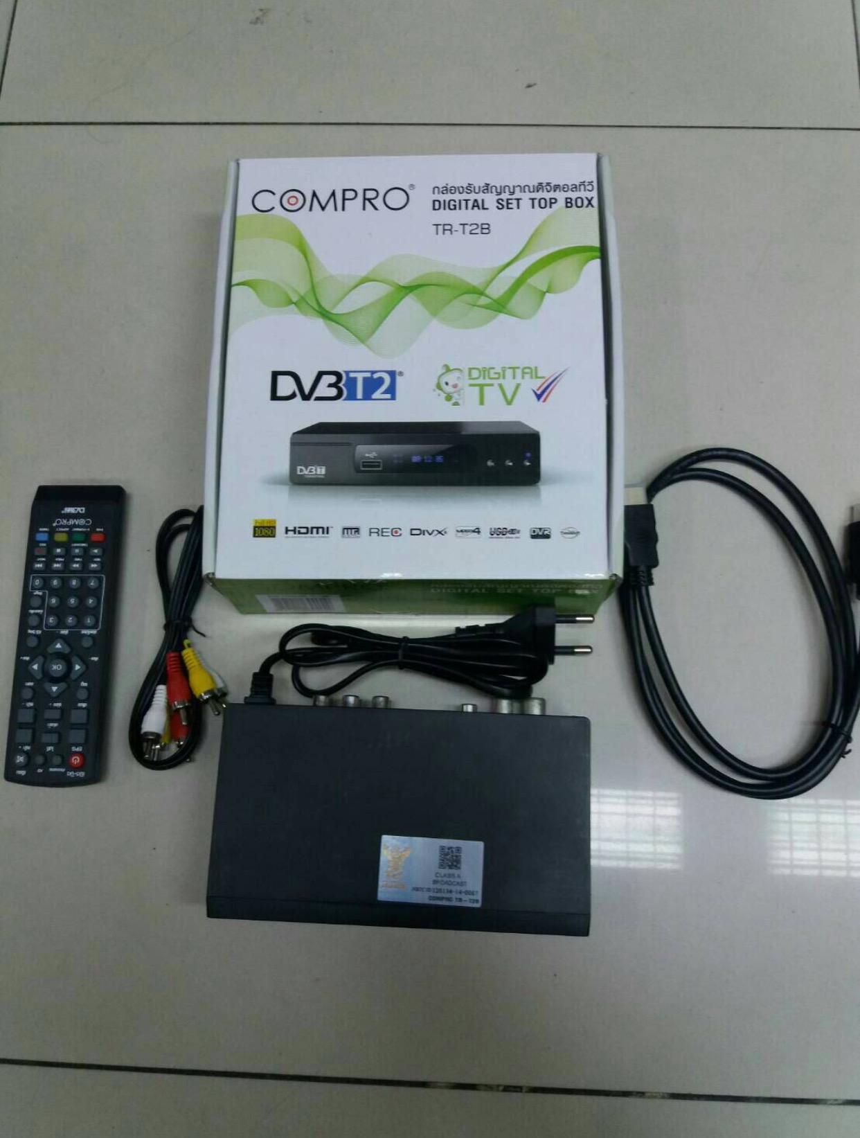 กล่องทีวีดิจิตอล คอมโป compro รุ่น TR-T28