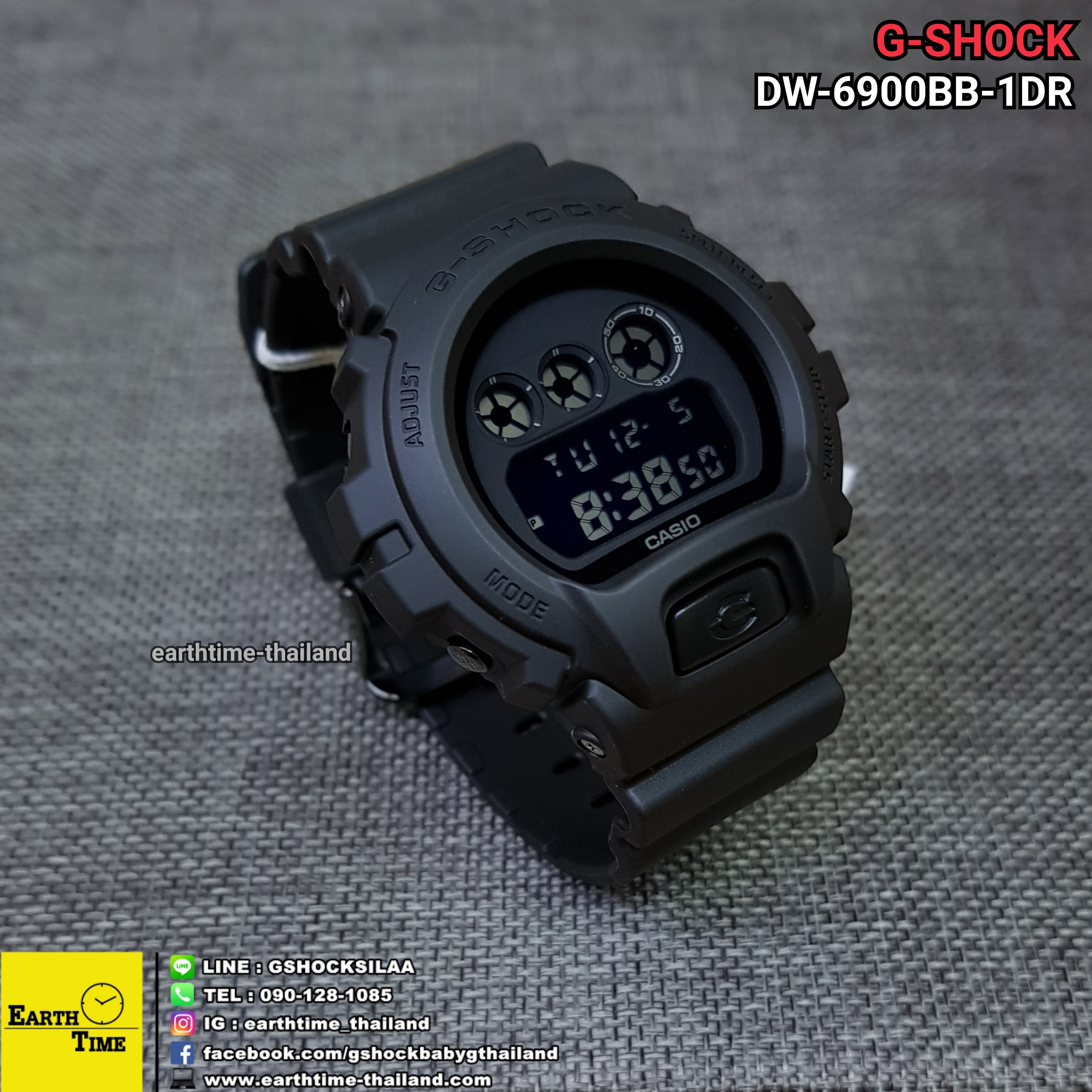 G-Shock ของใหม่แท้100% รับประกัน 1 ปี DW-6900BB-1DR
