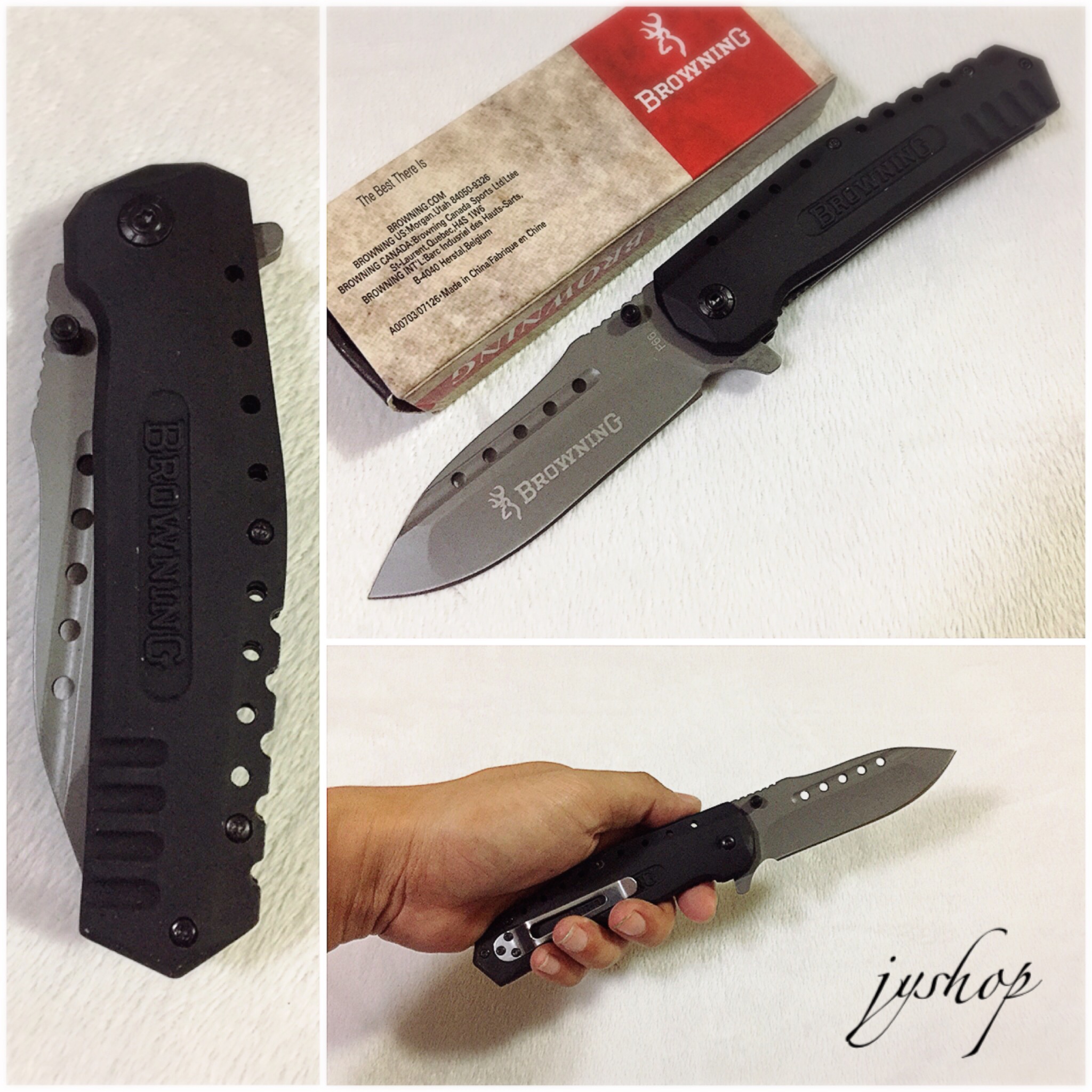 มีดพับ มีดพก Browning F66