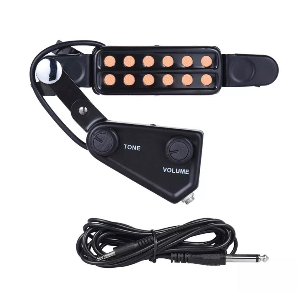 ปิ๊คอัพกีต้าร์โปร่ง P -012 แบบไม่ต้องเจาะกีตาร์