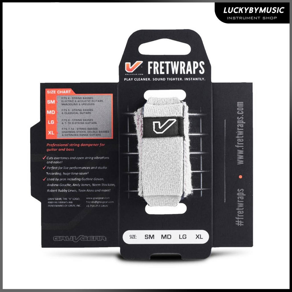 ที่รัดคอกีต้าร์ Fret Wrap SM (1 ชิ้น) Gruv Gear Fretwraps String Muters สายรัดคอกีต้าร์ อุปกรณ์ลดเสียง - ส่งด่วน