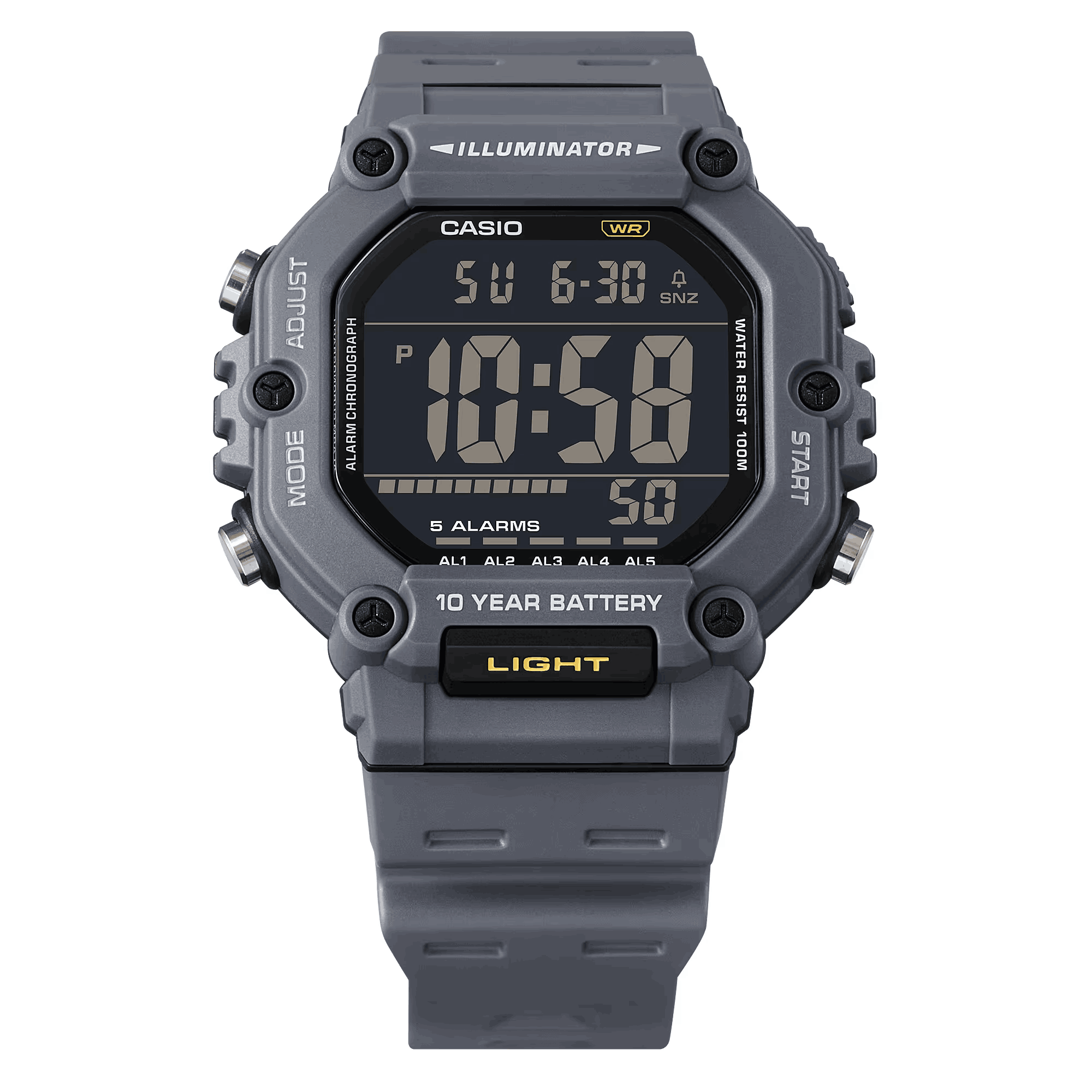 AE-1600H-8BV l CASIO สายเรซิ่น