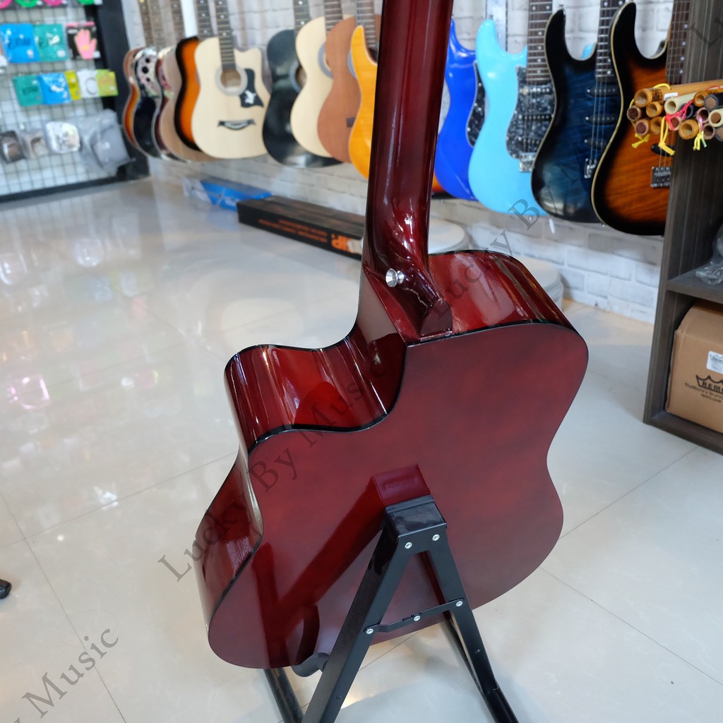 กีตาร์โปร่ง Preme ขนาด 41 นิ้ว รุ่น G-419 สีซันเบิร์ส แถมฟรี กระเป๋า คาโป้ ปิ๊ก2อัน ที่เก็บปิ๊ก ใบคอร์ด ประแจ