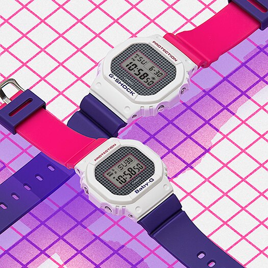 G-Shock Purple-Pink Throwback 1990s Series ของใหม่แท้100% DW-5600THB-7