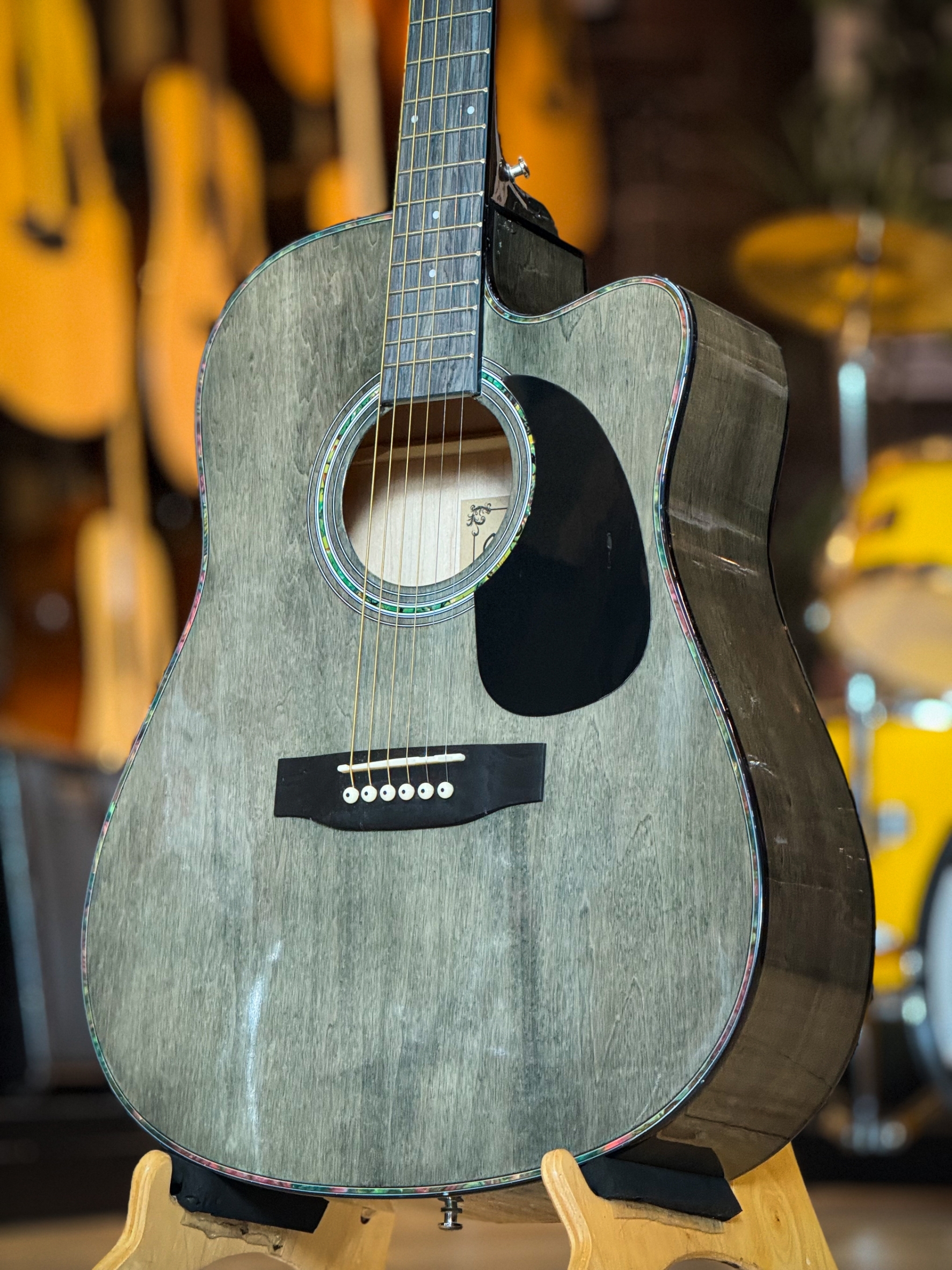 กีต้าร์โปร่ง Martinlee MD-410C สีเทา TBK , BKS ขนาด 41 นิ้ว พร้อม กระเป๋า ปิ๊กกาด ปิ๊ก4อัน ประแจ ใบคอร์ด